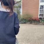 デニム好きのための岡山産セルビッジデニム裾フリンジVネックロング丈デニムワンピース