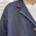 岡山デニム・セルビッジヘンプコットンロング丈ジャケット（ユニセックス）