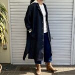 岡山デニム・セルビッジヘンプコットンロング丈ジャケット（ユニセックス）