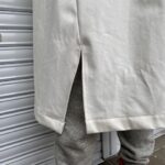 岡山セルビッジホワイトデニム12ozユニセックスロング丈ジャケット