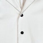 岡山セルビッジホワイトデニム12ozユニセックスロング丈ジャケット