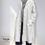 岡山セルビッジホワイトデニム12ozユニセックスロング丈ジャケット