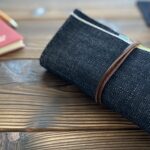 岡山産セルビッジデニム・19oz・ロールペンケース