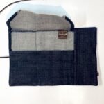 岡山産セルビッジデニム・19oz・ロールペンケース