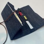 岡山産セルビッジデニム・19oz・ロールペンケース