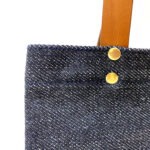 A4トート・ヘビーオンスセルビッチ岡山デニム×イタリア牛本革