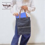 A4トート・ヘビーオンスセルビッチ岡山デニム×イタリア牛本革