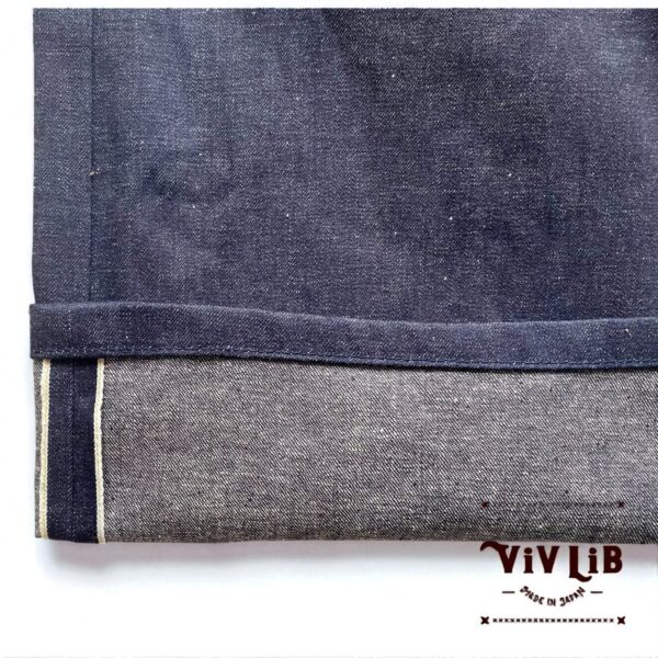 岡山セルビッジデニム ワイドイージーパンツ（ネイビーステッチ）