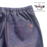 岡山セルビッジデニム ワイドイージーパンツ(オレンジステッチ)