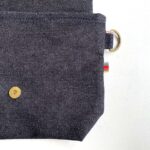 藍染め刺し子と本藍岡山デニムのバイカラー2wayミニショルダーバッグ