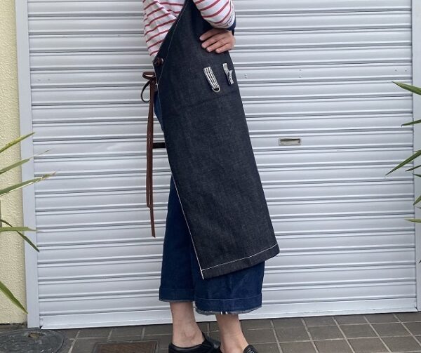 ・19oz・岡山セルビッチヘビーオンスデニム×イタリア本革