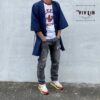 岡山産セルビッジデニム大人用甚平（ユニセックス）・9.5oz・/S〜XL/お祭り、普段着、休日スタイルに。