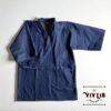 岡山産セルビッジデニム大人用甚平（ユニセックス）・9.5oz・/S〜XL/お祭り、普段着、休日スタイルに。