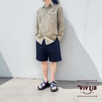 ・9.5oz・クラシックデザインのデニムハーフパンツ｜岡山セルビッチ使用