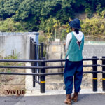 岡山デニムのリバーシブルチューリップハット/デニム×デニム裏地