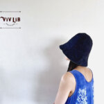 岡山デニムのリバーシブルチューリップハット/デニム×デニム裏地