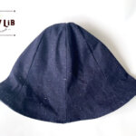 岡山デニムのリバーシブルチューリップハット/デニム×デニム裏地