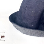 岡山デニムのリバーシブルチューリップハット/デニム×デニム裏地