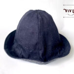 岡山デニムのリバーシブルチューリップハット/デニム×デニム裏地