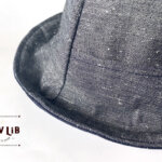 岡山デニムのリバーシブルチューリップハット/デニム×デニム裏地