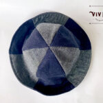 岡山デニムのリバーシブルチューリップハット/デニム×クレイジーパターン