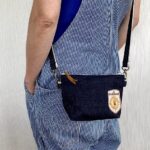 70’sVintageワッペン×岡山産13.5オンスデニムの2WAYスマホショルダー/islandhawaii