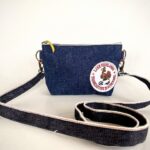 70’sVintageワッペン×岡山産13.5オンスデニムの2WAYスマホショルダー/lakehighlands