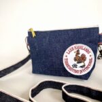 70’sVintageワッペン×岡山産13.5オンスデニムの2WAYスマホショルダー/lakehighlands