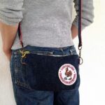 70’sVintageワッペン×岡山産13.5オンスデニムの2WAYスマホショルダー/lakehighlands