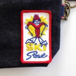 70’sVintageワッペン×岡山産13.5オンスデニムの2WAYスマホショルダー/ski