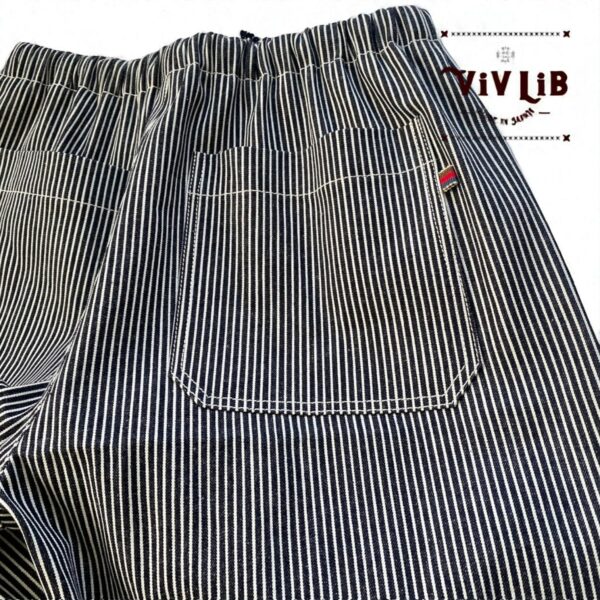 男女兼用 / 岡山セルビッジデニム ヒッコリーイージーパンツ