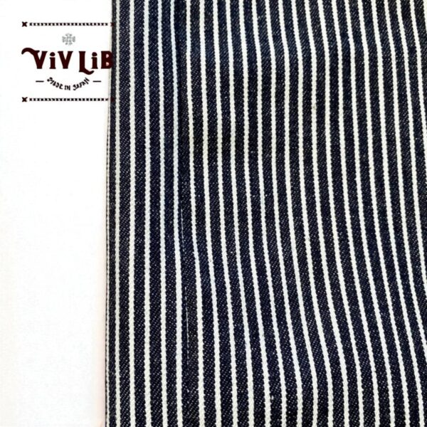 男女兼用 / 岡山セルビッジデニム ヒッコリーイージーパンツ