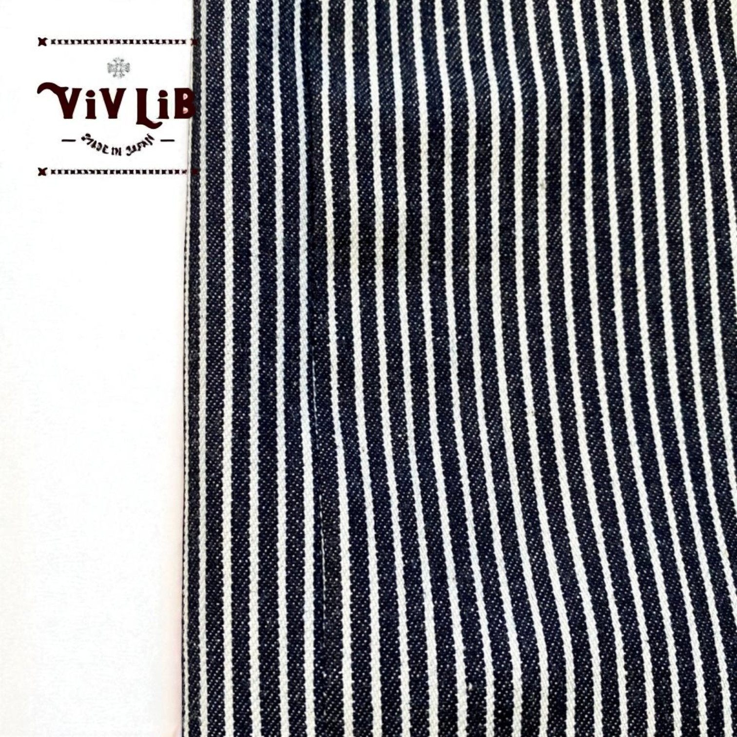 男女兼用 / 岡山セルビッジデニム ヒッコリーイージーパンツ