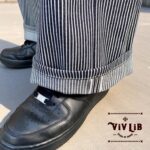 男女兼用 / 岡山セルビッジデニム ヒッコリーイージーパンツ