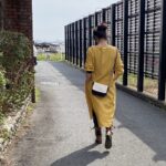 倉敷帆布と本藍岡山産デニムのバイカラーミニショルダーバッグ-生成り