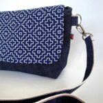 藍染め刺し子と本藍岡山デニムのバイカラー2wayミニショルダーバッグ2