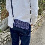 藍染め刺し子と本藍岡山デニムのバイカラー2wayミニショルダーバッグ2