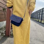 藍染め刺し子と本藍岡山デニムのバイカラー2wayミニショルダーバッグ2