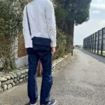 本藍セルビッチ岡山デニムのミニショルダーバッグ