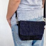 本藍セルビッチ岡山デニムのミニショルダーバッグ