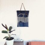 岡山産19ozセルビッジデニムとイタリア産本革のウォールポケット