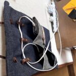 岡山産19ozセルビッジデニムとイタリア産本革のウォールポケット