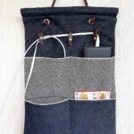 岡山産19ozセルビッジデニムとイタリア産本革のウォールポケット