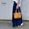 岡山デニムのクレイジーパターンマキシ丈スカート｜サイズ・デザインカスタム可｜上質セルビッチデニムのゆるっとマーメイド