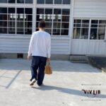 男女兼用 / 岡山産ウォバッシュストライプデニム イージーパンツ