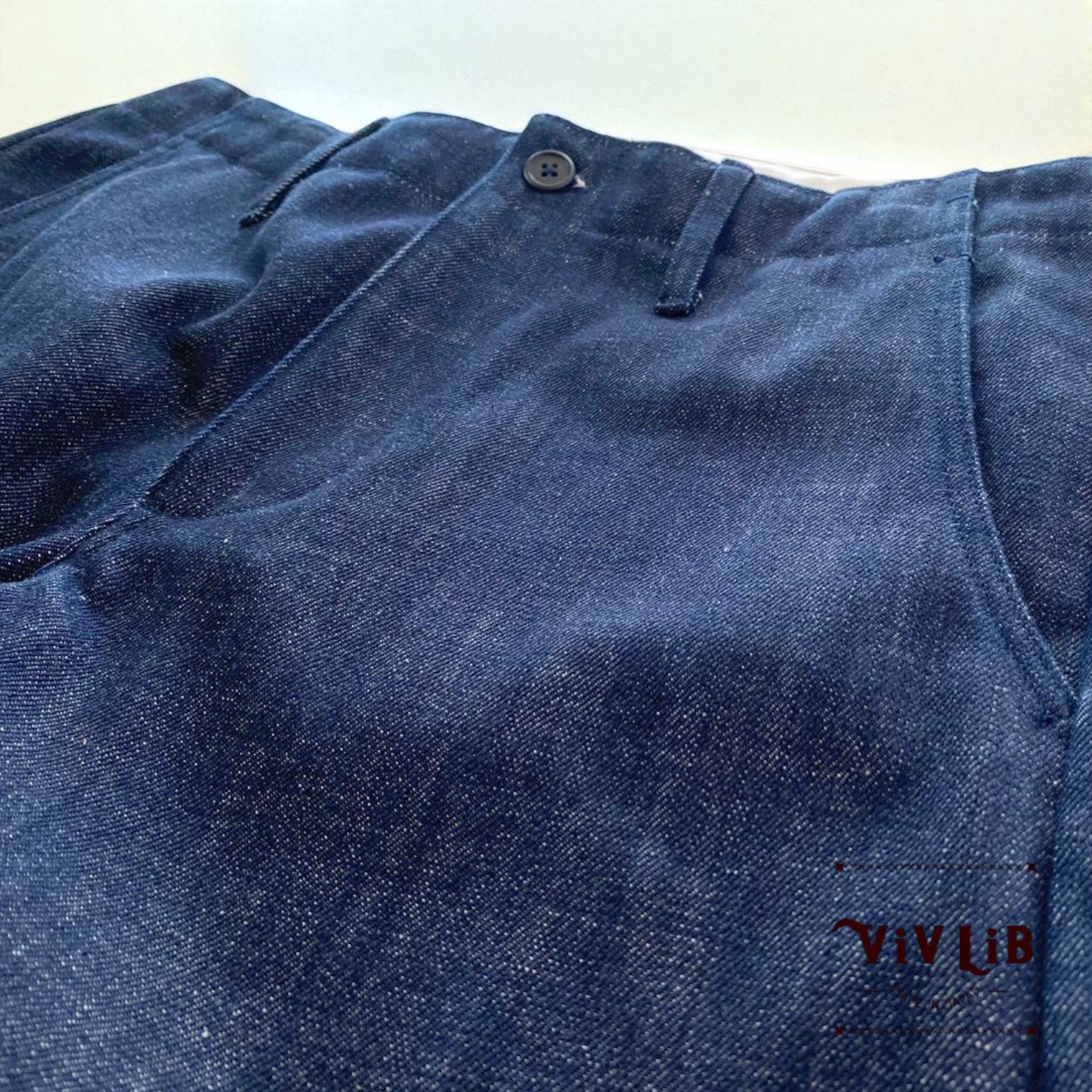 チノフィットセルビッチデニムパンツ〈定番ライン〉/本藍デニム