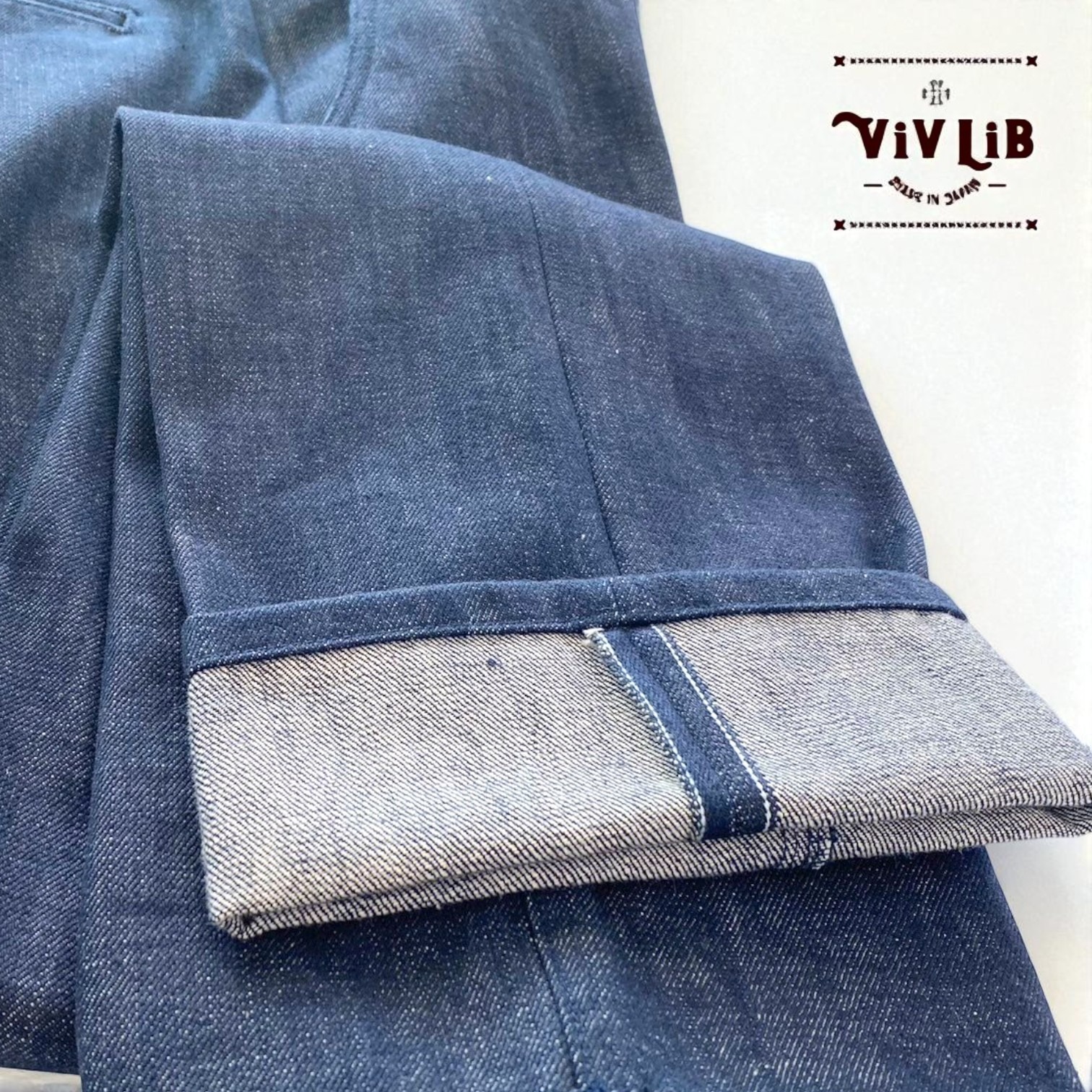 チノフィットセルビッチデニムパンツ〈定番ライン〉/本藍デニム