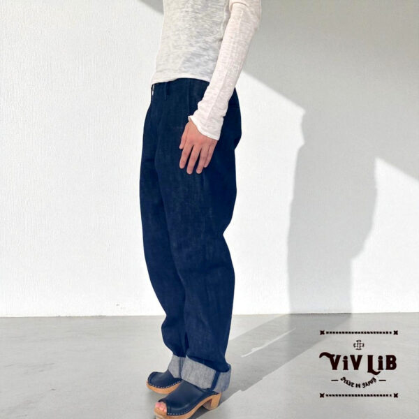 チノフィットセルビッチデニムパンツ〈定番ライン〉/本藍デニム