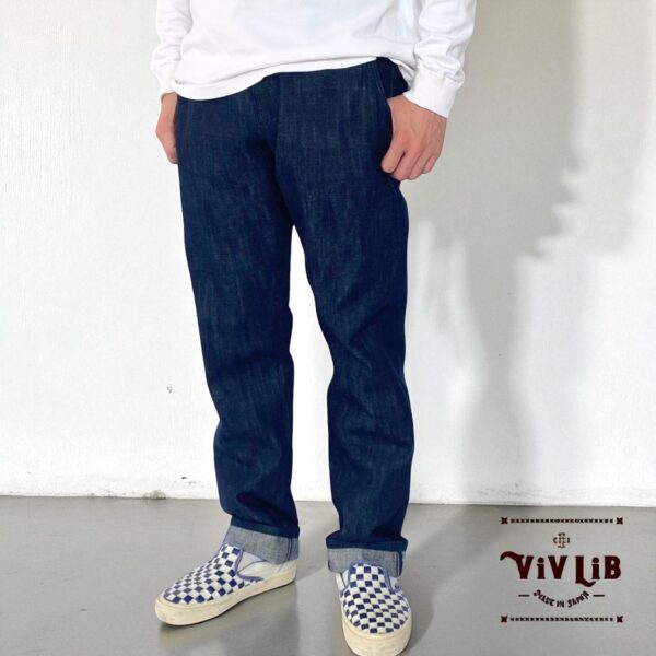 チノフィットセルビッチデニムパンツ〈定番ライン〉/本藍デニム