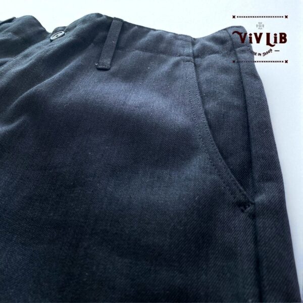 チノフィットセルビッチデニムパンツ〈定番ライン〉/ブラックデニム